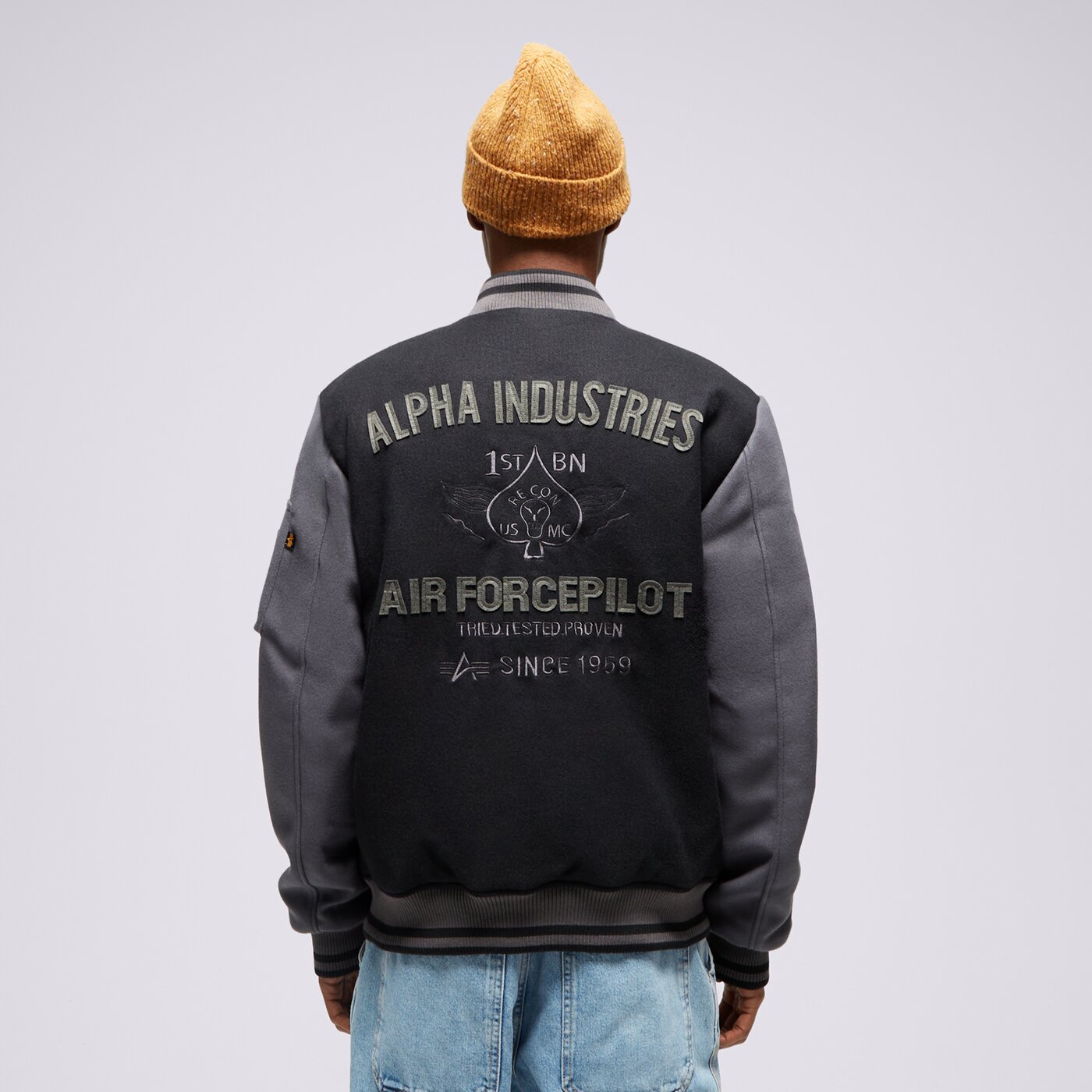 Alpha Industries Jacke Varsity Air Force Schwarz Eur