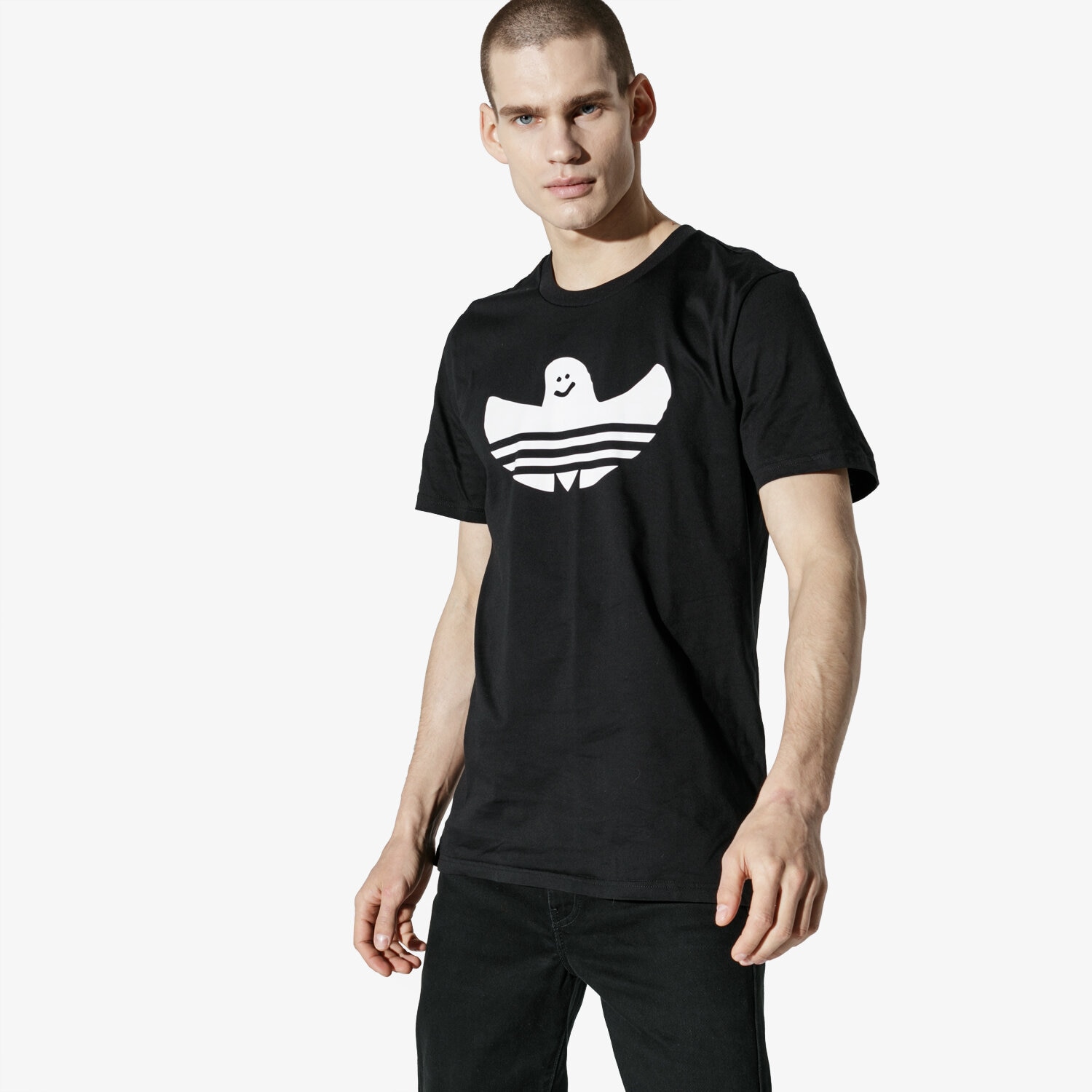 Herren T-Shirt ADIDAS T-SHIRT SS SOLID SHMOO T DH3900 Schwarz