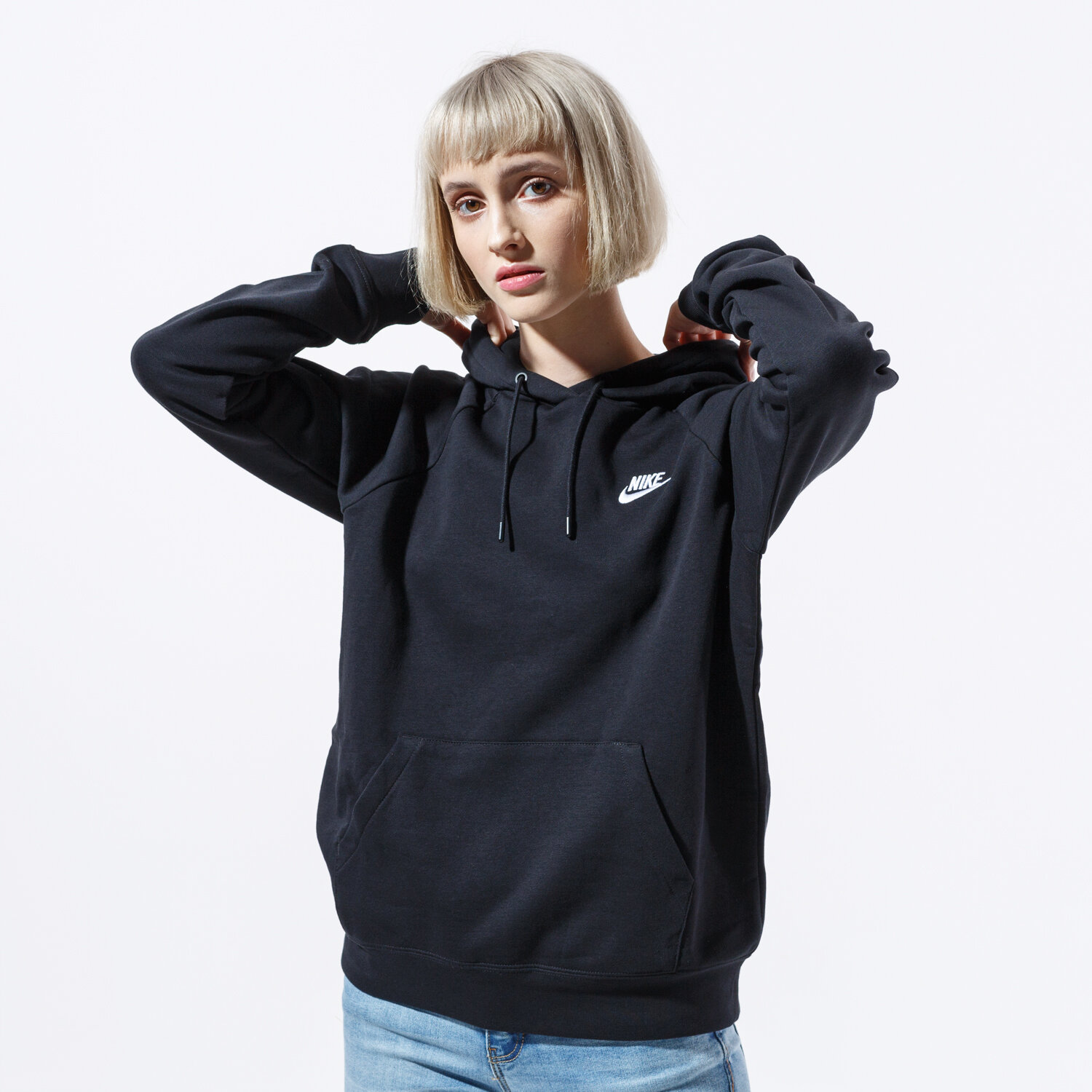 Damen NIKE HOODIE W NSW ESSNTL HOODIE PO FLC BV4124-010 Schwarz