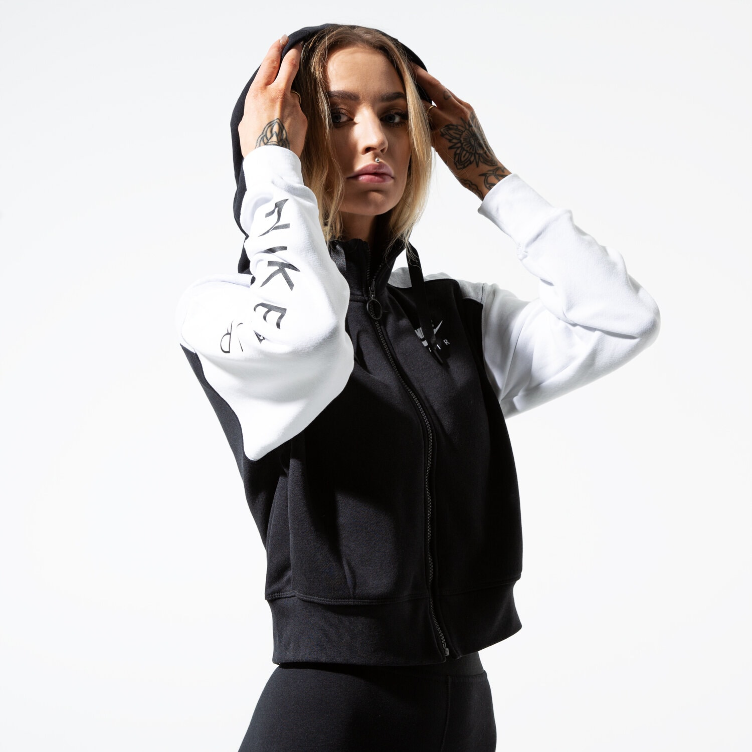 Damen NIKE SWEATSHIRT W NSW AIR HOODIE FZ BB BV4771-010 Schwarz