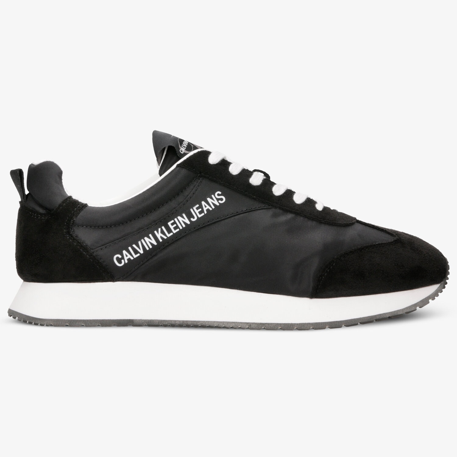 Herren Sneaker CALVIN KLEIN JERROLD NYLON/SUEDE S0581BLK Schwarz