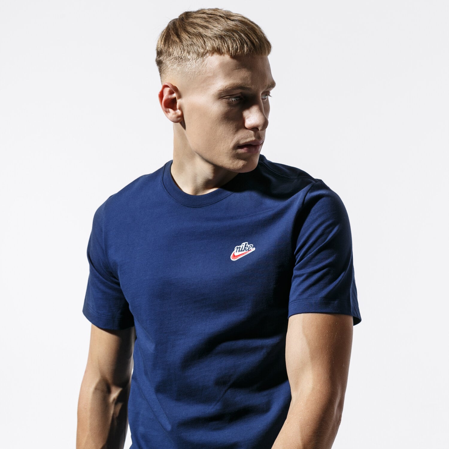 Herren T-Shirt NIKE T-SHIRT M NSW TEE HERITAGE + BV7882-410 Dunkelblau