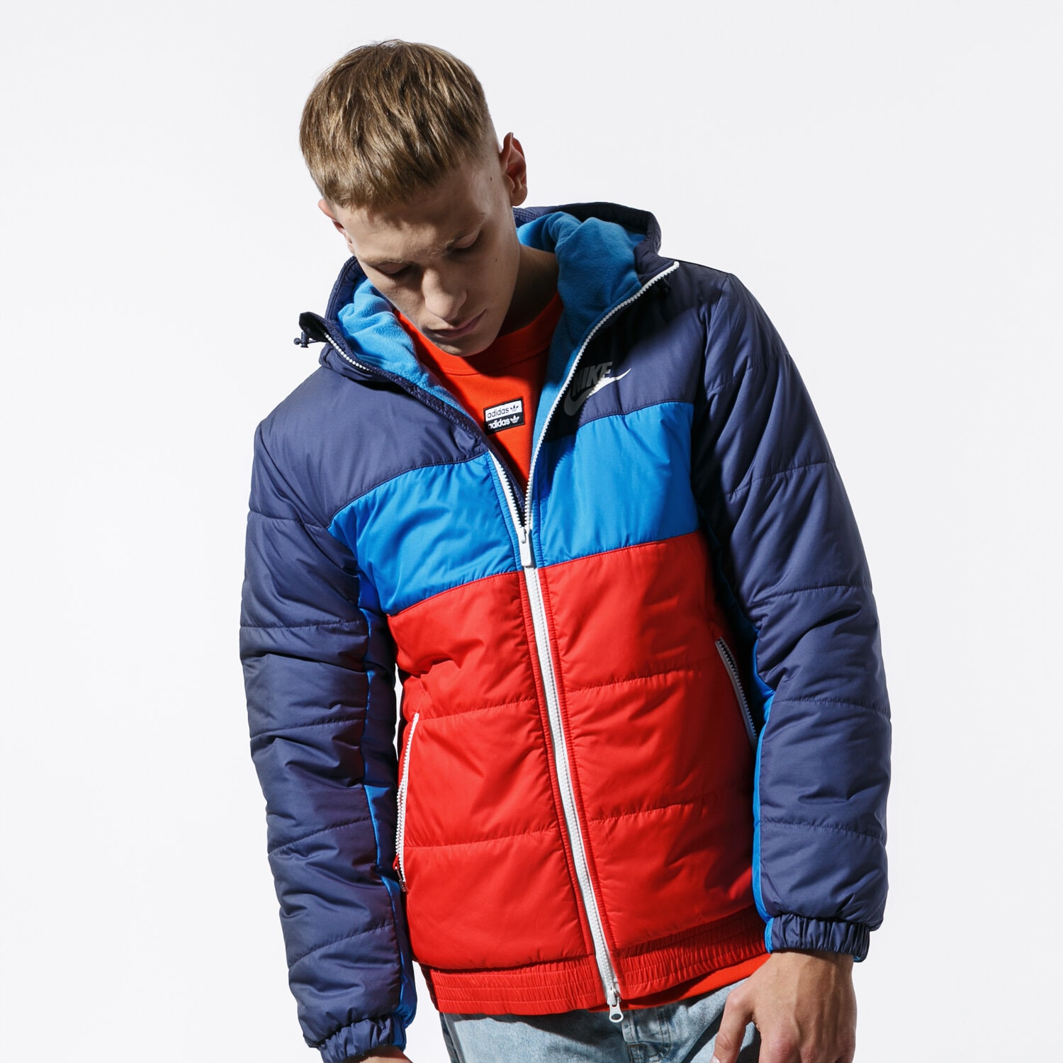 Herren Winterjacke NIKE JACKE WINTER M NSW SYN FILL JKT HD FZ BV4683-557 Rot