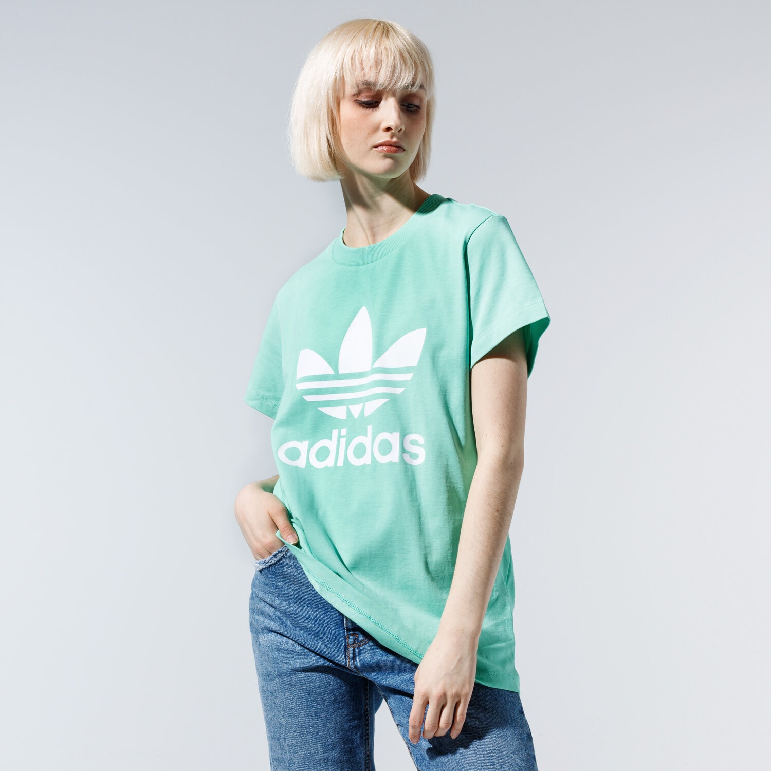 Damen T-Shirt ADIDAS T-SHIRT BOYFRIEND TEE FM3316 Grün