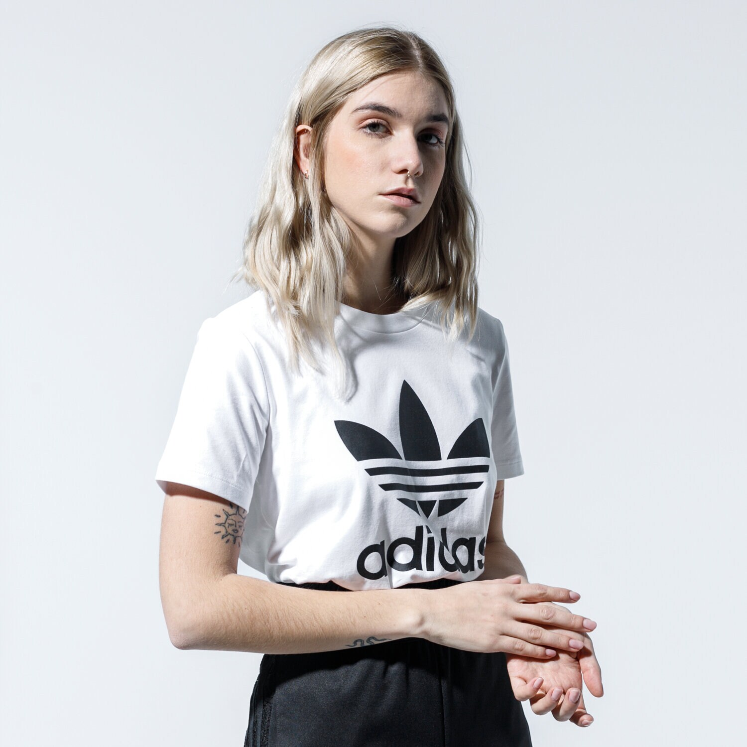 Damen T-Shirt ADIDAS T-SHIRT TREFOIL TEE FM3306 Weiß