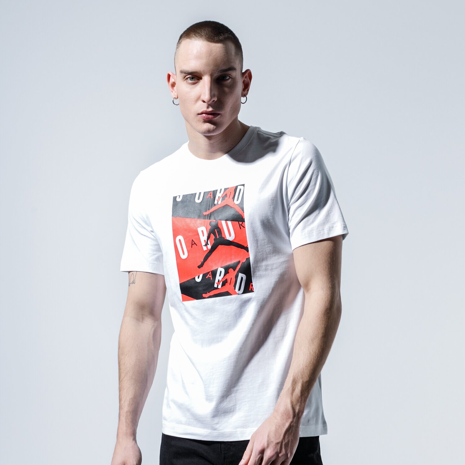 Herren T-Shirt JORDAN T-SHIRT M J AIR SS CREW CD5628-100 Weiß