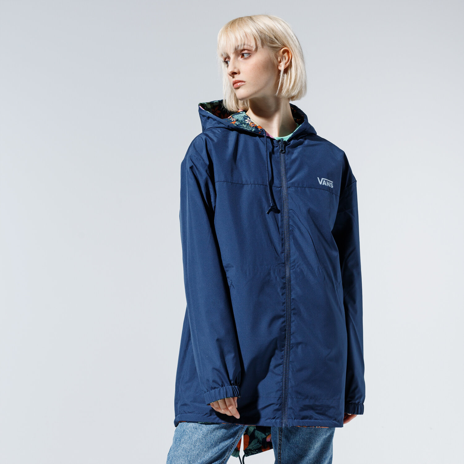 Damen Übergangsjacke VANS JACKE WM MERCY REVERSIBLE PARKA MULTI TROPIC VN0A34FMVD11 Multicolor