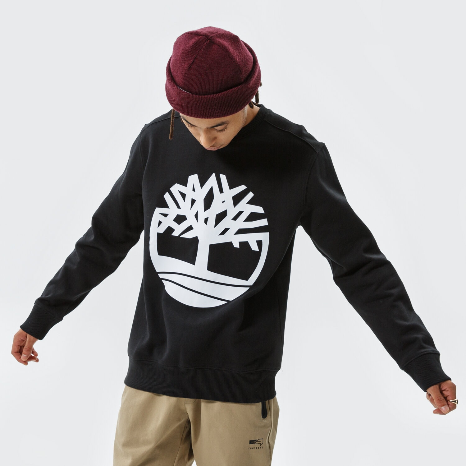Herren TIMBERLAND SWEATSHIRT YC CORE TREE LOGO CREW NECK SWEATSHIRT TB0A2BJ8N921 Schwarz