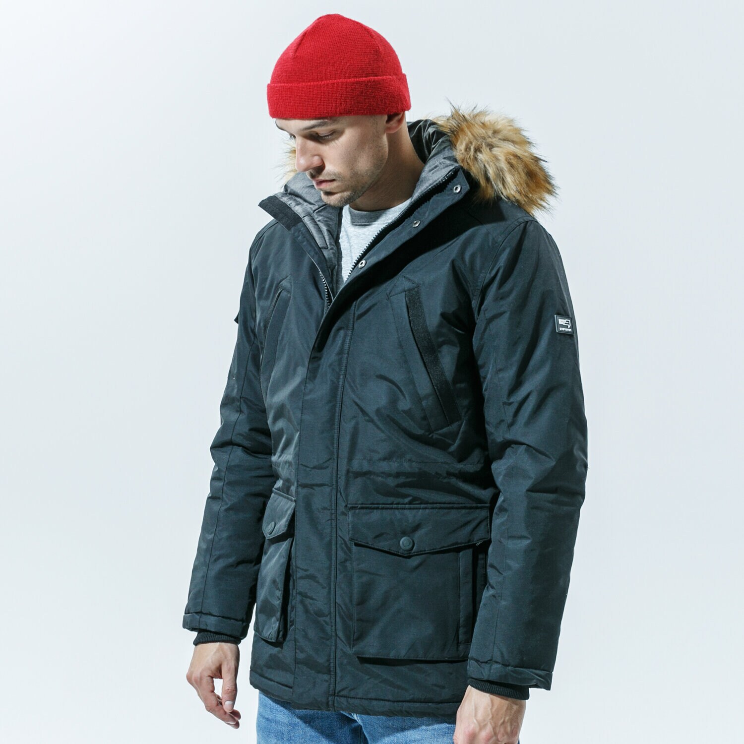 Herren Winterjacke CONFRONT JACKE WINTER ATTIS JKT CFV320KUD01002 Schwarz