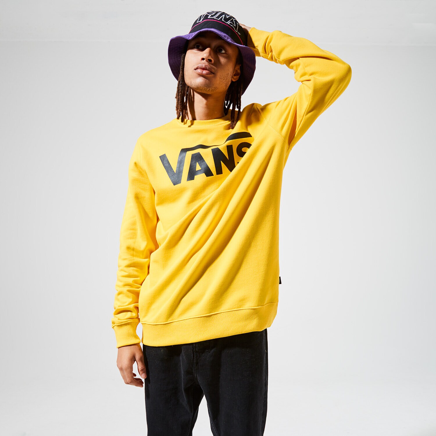 Herren VANS SWEATSHIRT VANS CLASSIC CREW II VN0A456A85W1 Gelb