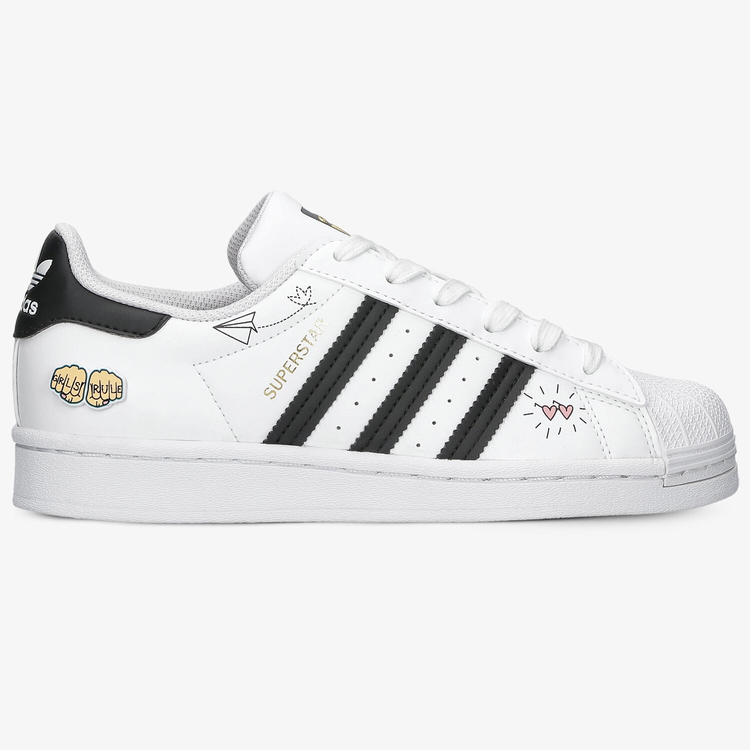 Kinder Sneaker ADIDAS SUPERSTAR J  FX5202 Weiß