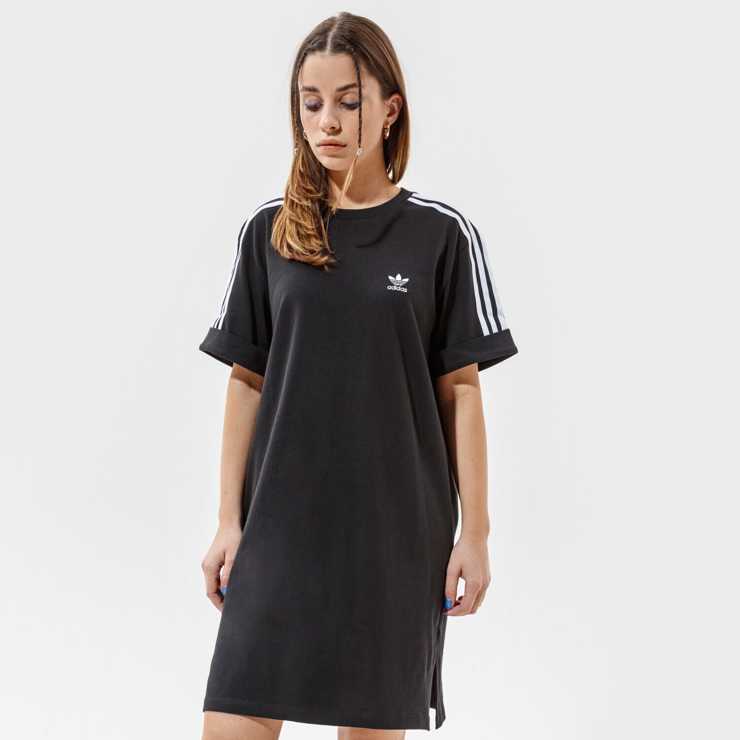 Damen Kleid ADIDAS KLEID TEE TRAININGSANZUGS GN2777 Schwarz