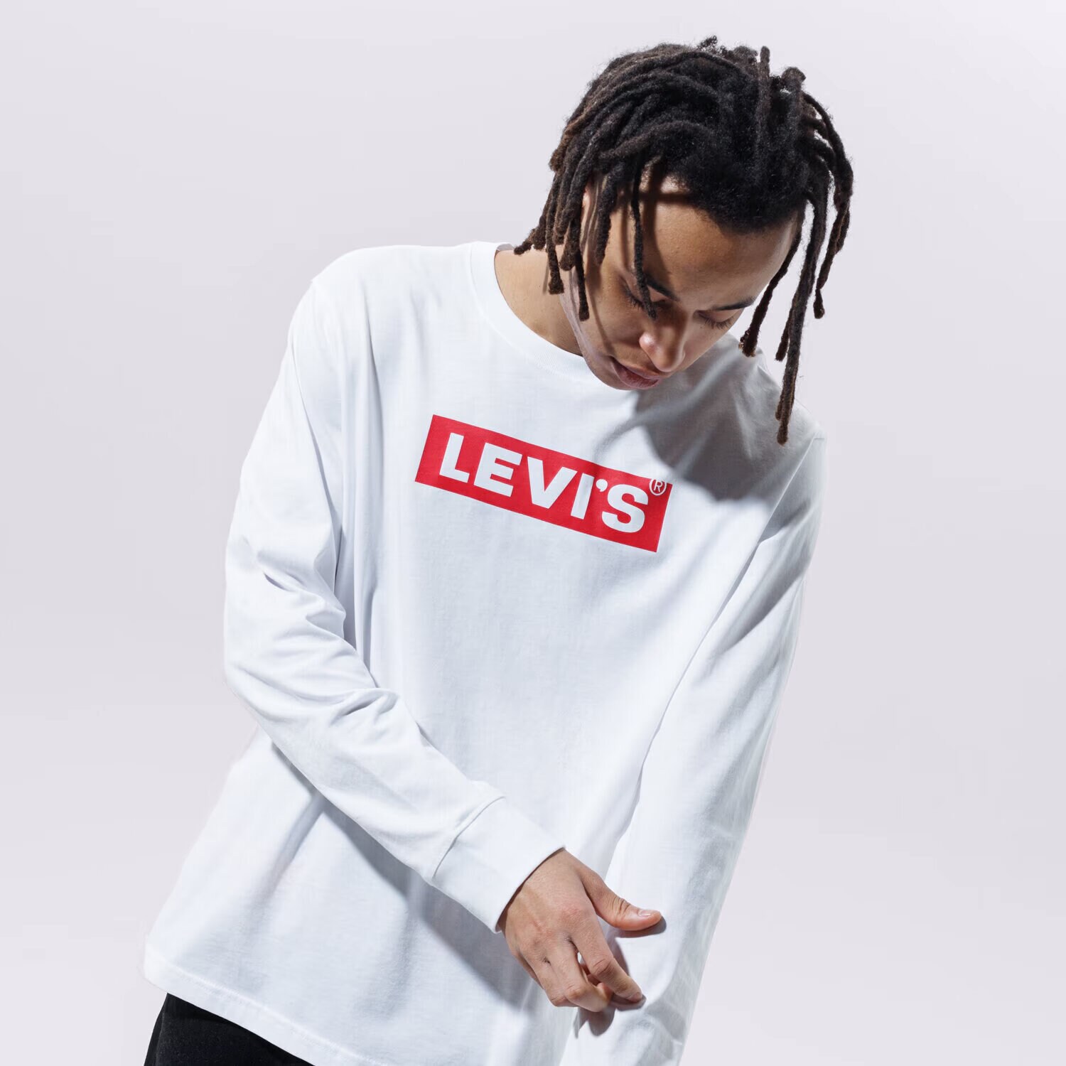 Herren T-Shirt LEVI'S T-SHIRT RELAXED LS GRAPHIC TEE 16139-0043 Weiß