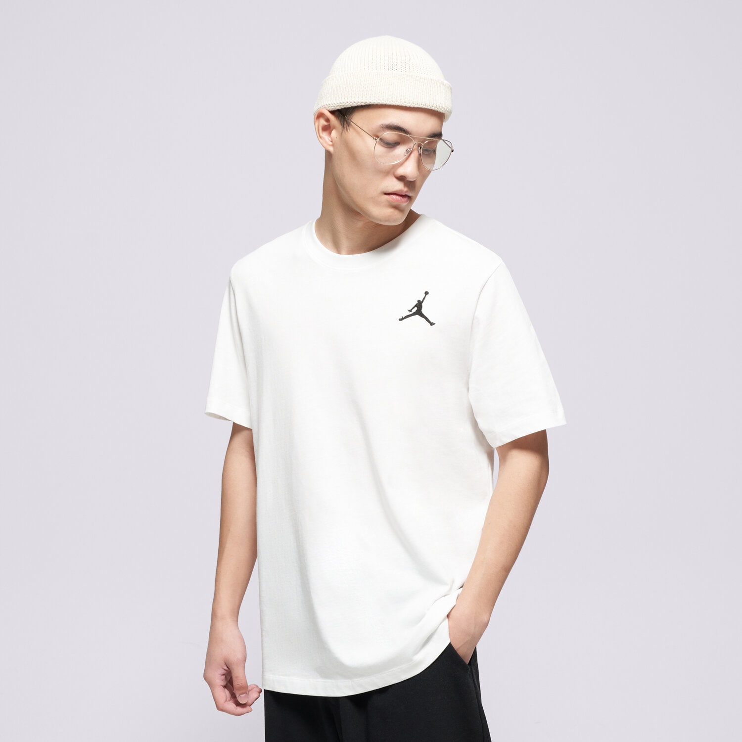 Herren T-Shirt JORDAN T-SHIRT M J JUMPMAN EMB SS CREW DC7485-100 Weiß