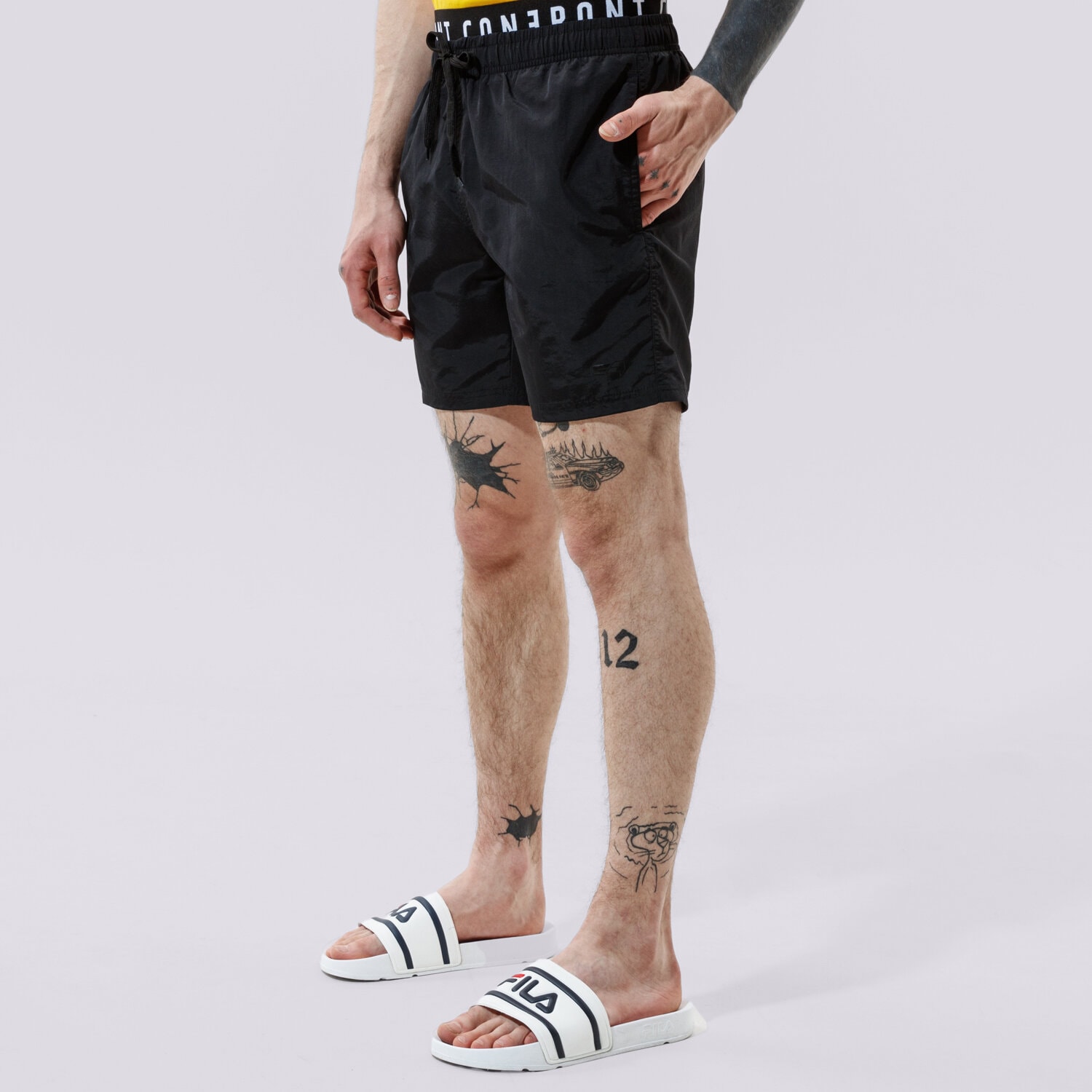 Herren Shorts CONFRONT BADE-SHORTSM CF121SZM13002 Schwarz