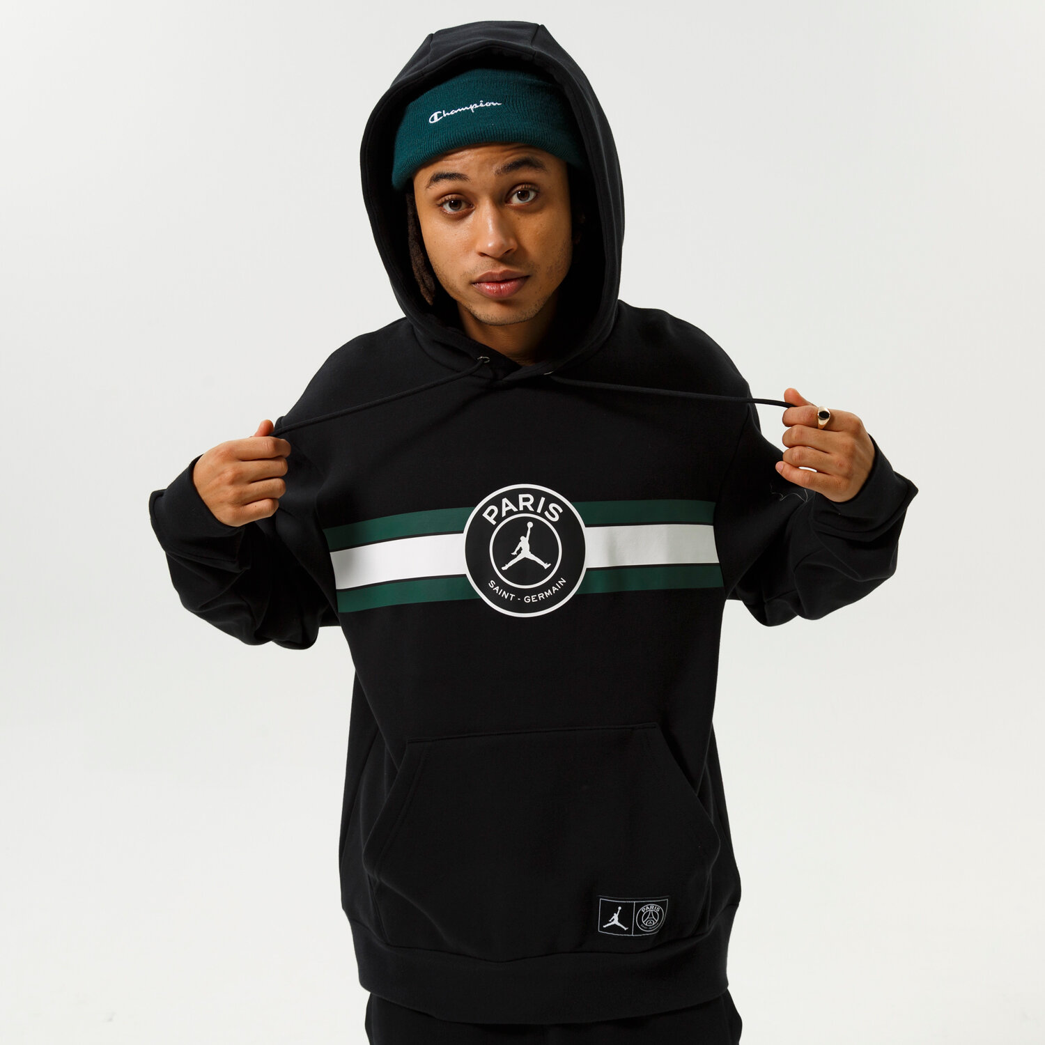 Herren JORDAN HOODIE M J PSG FLEECE PO DJ3928-010 Schwarz
