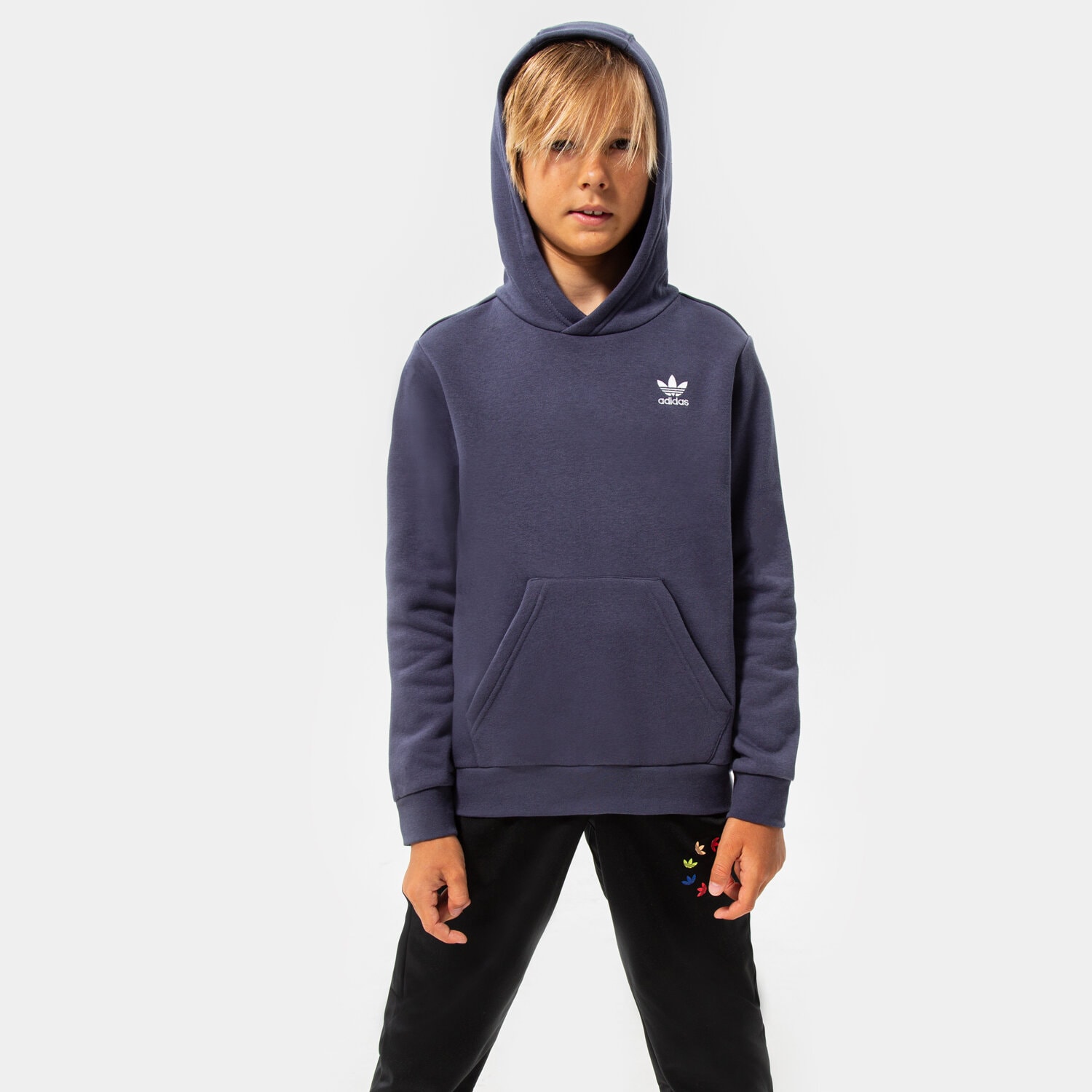 Kinder ADIDAS HOODIE HOODIE BOY HG1440 Dunkelblau