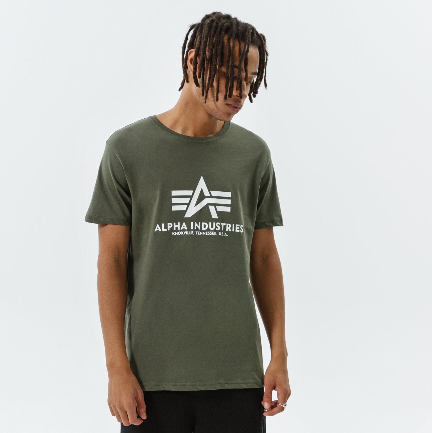 Herren T-Shirt ALPHA INDUSTRIES T-SHIRT BASIC T 100501-142 Khaki