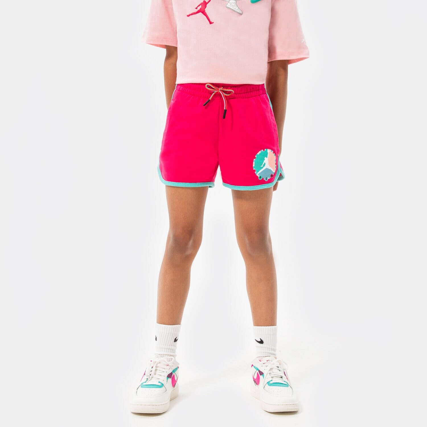 Kinder JORDAN SHORTS GIRLS BFF SHORT GIRL 45B513-A4Y Rosa