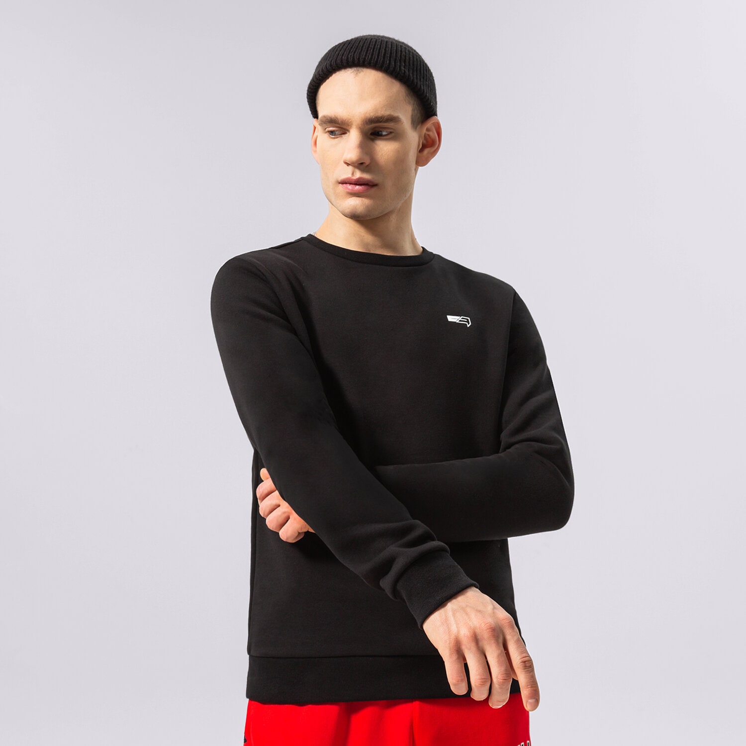Herren CONFRONT SWEATSHIRT ESSENTIAL CREW CF122BLM92001 Schwarz