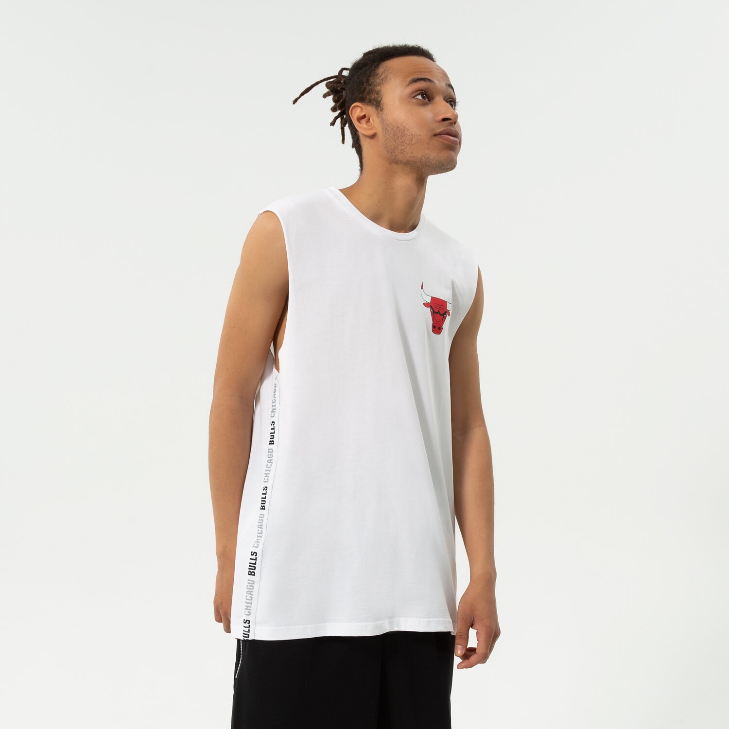 Herren Hosen NEW ERA TANK NBA LOGO TAPING SLESS BULLS CHICAGO BULLS WHI 13083913 Weiß