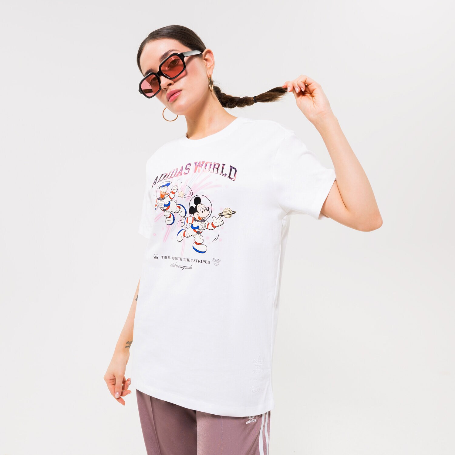 Damen T-Shirt ADIDAS T-SHIRT GRAPHIC TEE HL9051 Weiß