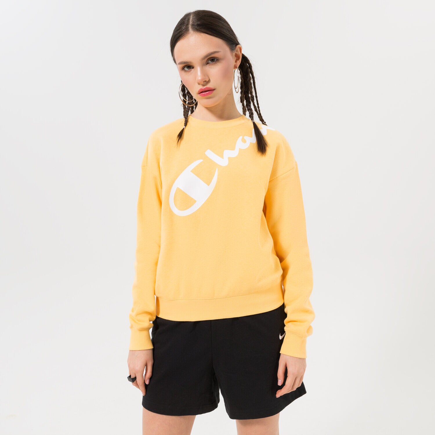 Damen CHAMPION SWEATSHIRT CREWNECK SWEATSHIRT 115392YS121 Gelb