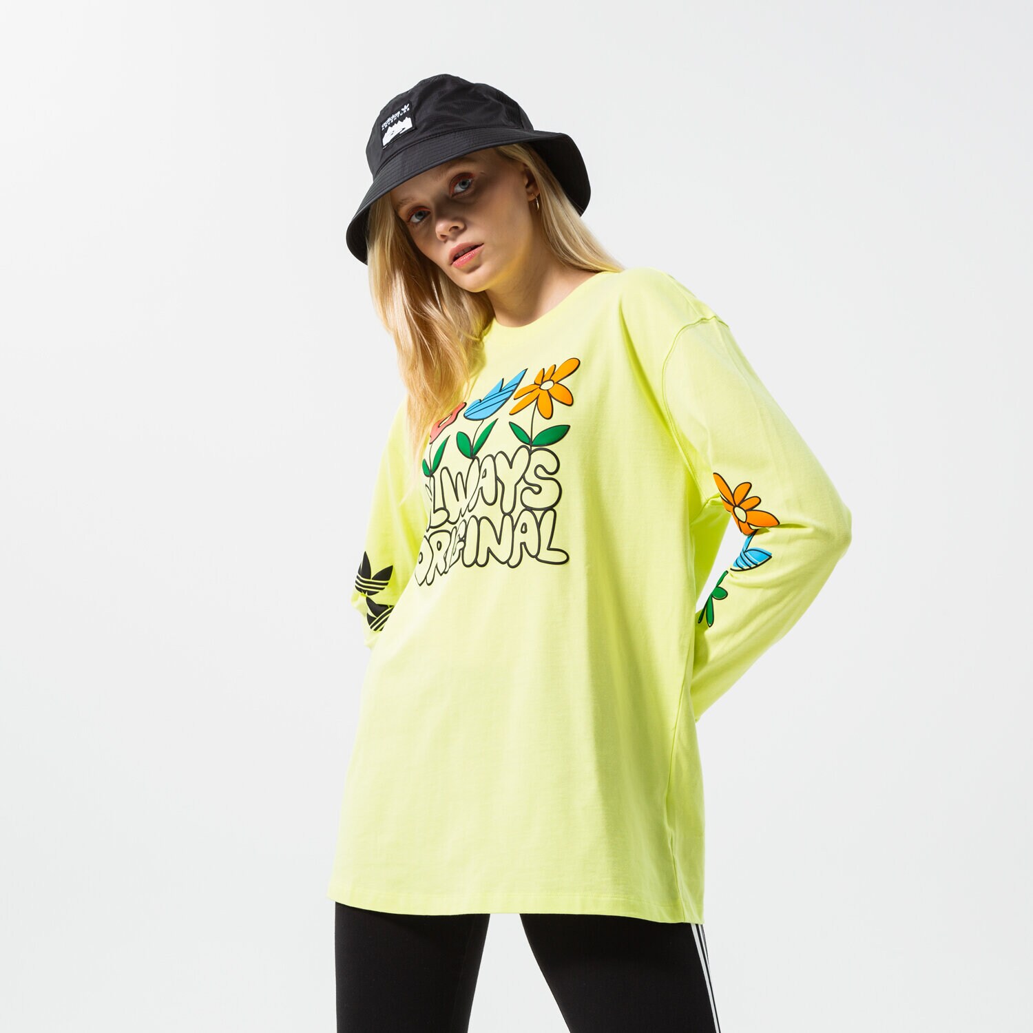 Damen T-Shirt ADIDAS T-SHIRT GRAPHIC LS HC5428 Gelb