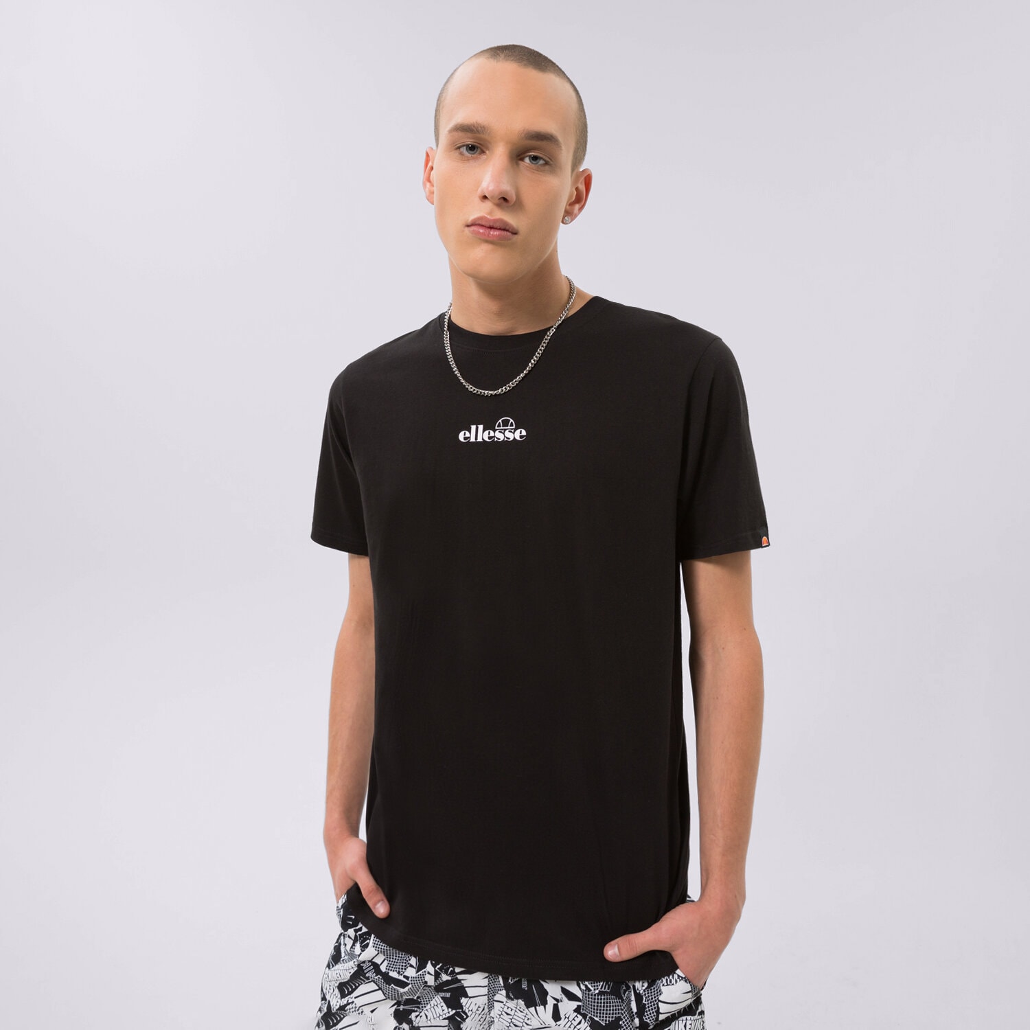 Herren T-Shirt ELLESSE T-SHIRT OLLIO TEE SHIRT BLK SHP16463011 Schwarz