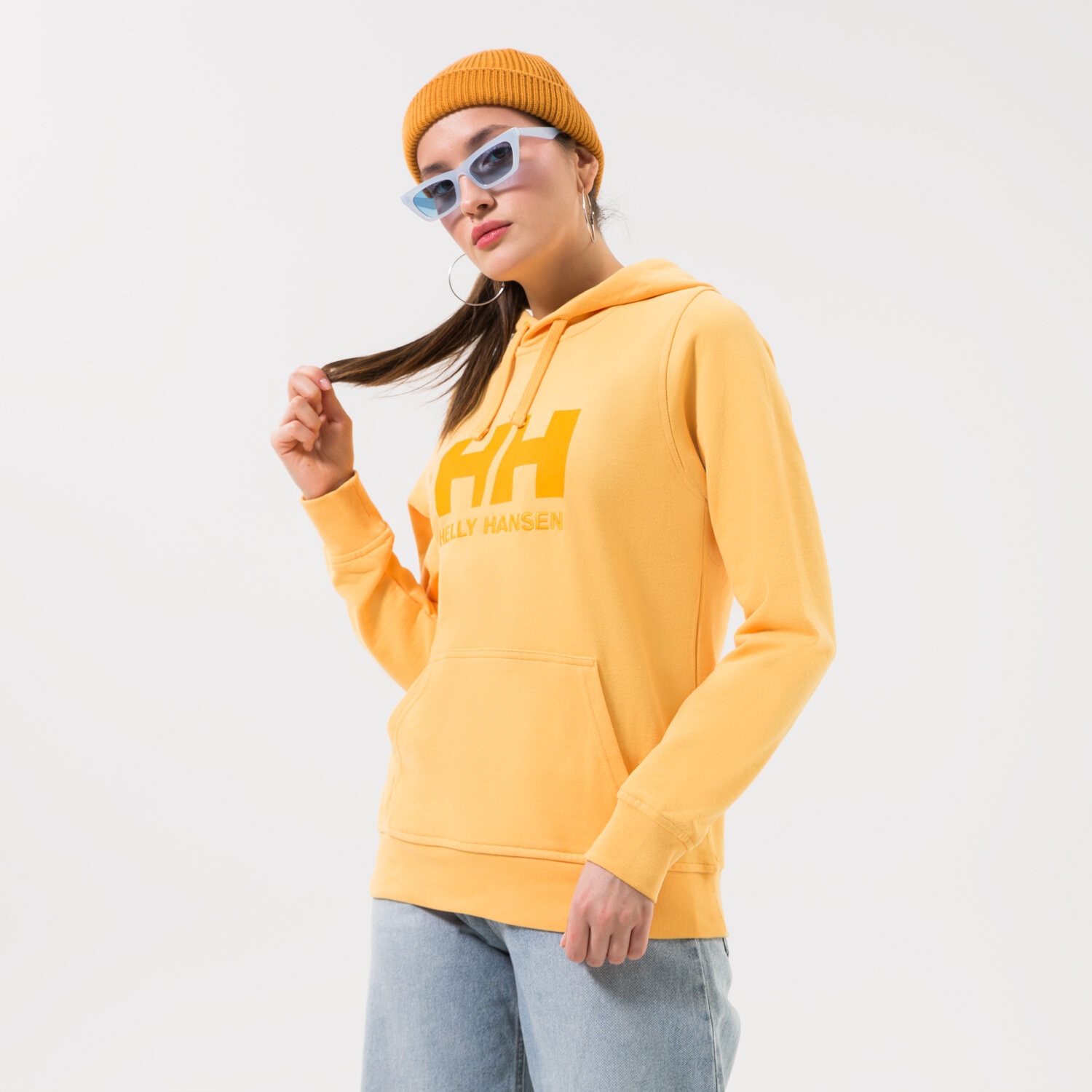 Damen HELLY HANSEN HOODIE W HH LOGO HOODIE 33978341 Gelb