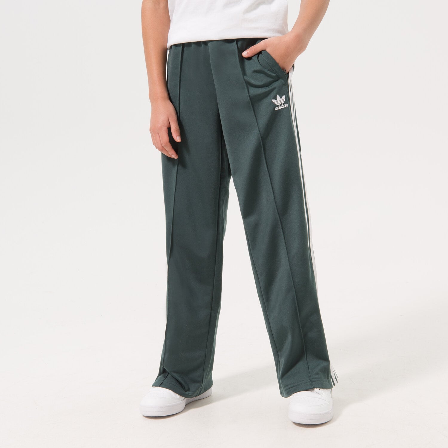 Kinder Hosen ADIDAS HOSE WIDE PANTS GIRL HK0348 Grün