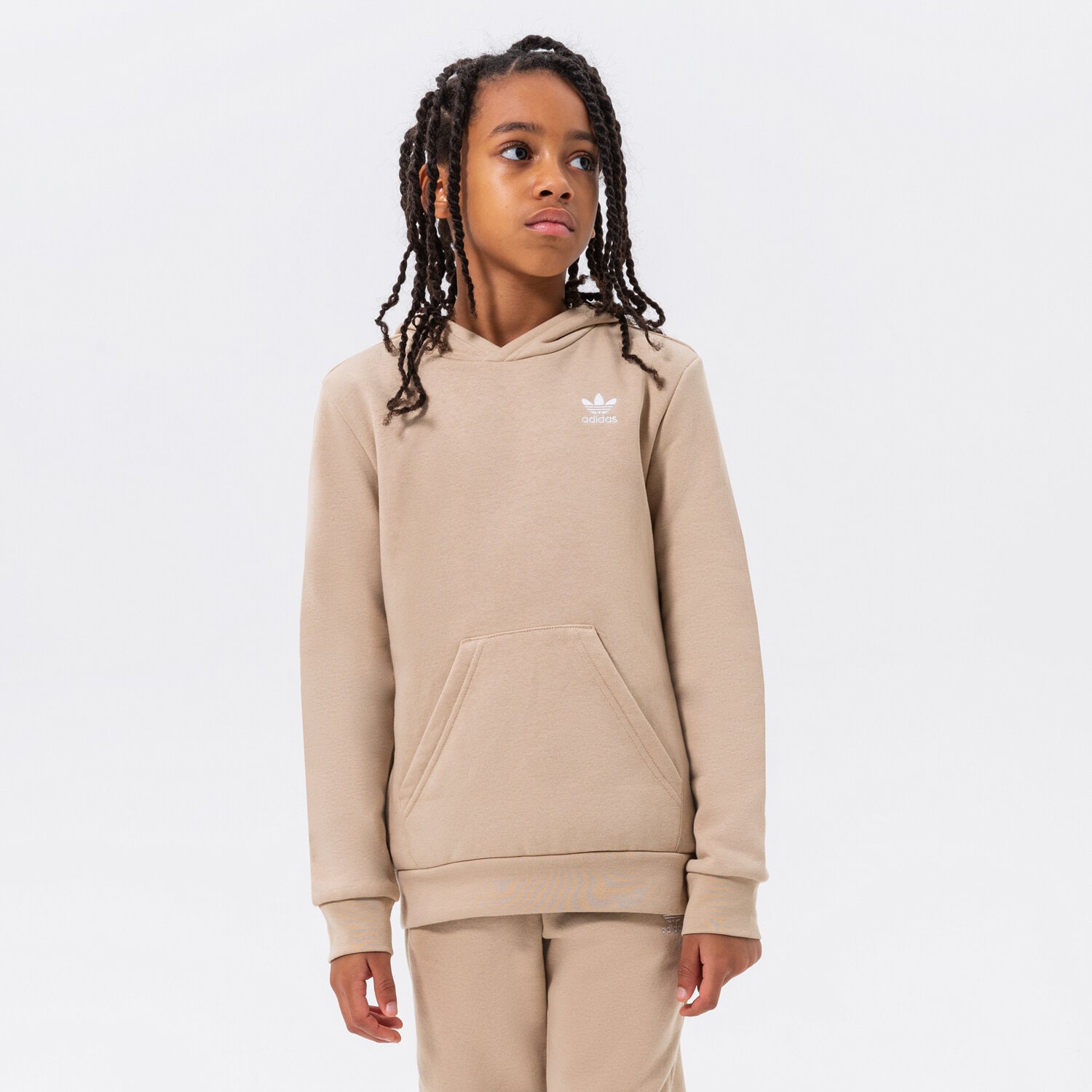 Kinder ADIDAS HOODIE HOODIE GIRL HK2845 Beige