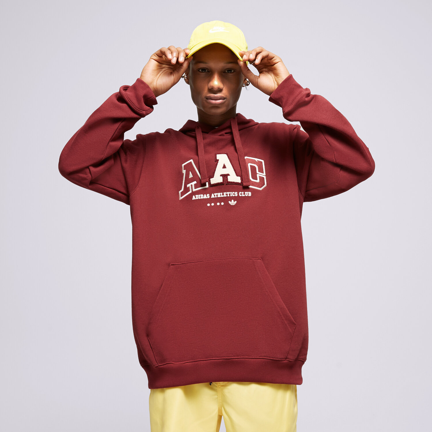 Herren ADIDAS HOODIE METRO AAC HOOD IC8383 Dunkelrot