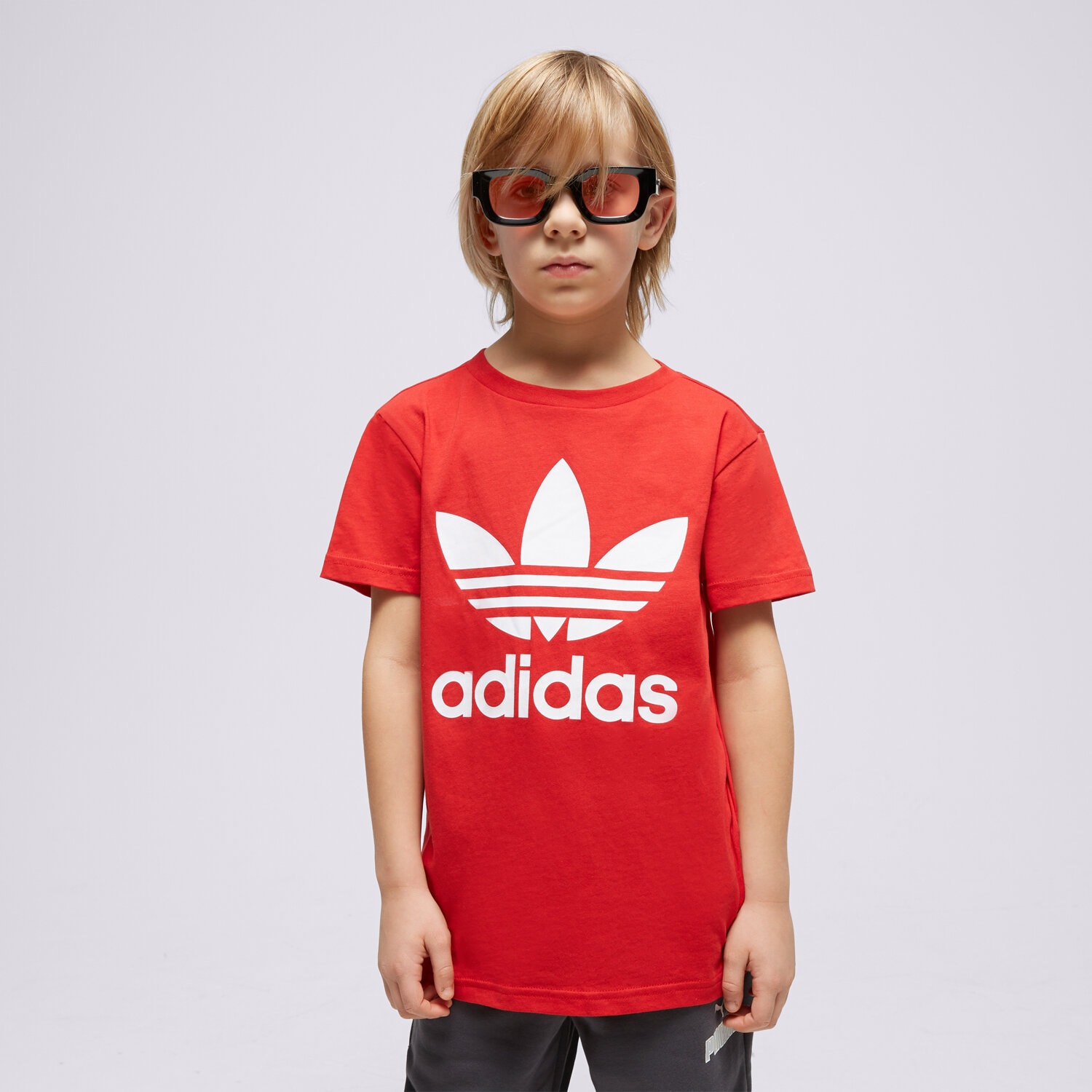 Kinder T-Shirt ADIDAS T-SHIRT TREFOIL TEE BOY IB9929 Grau