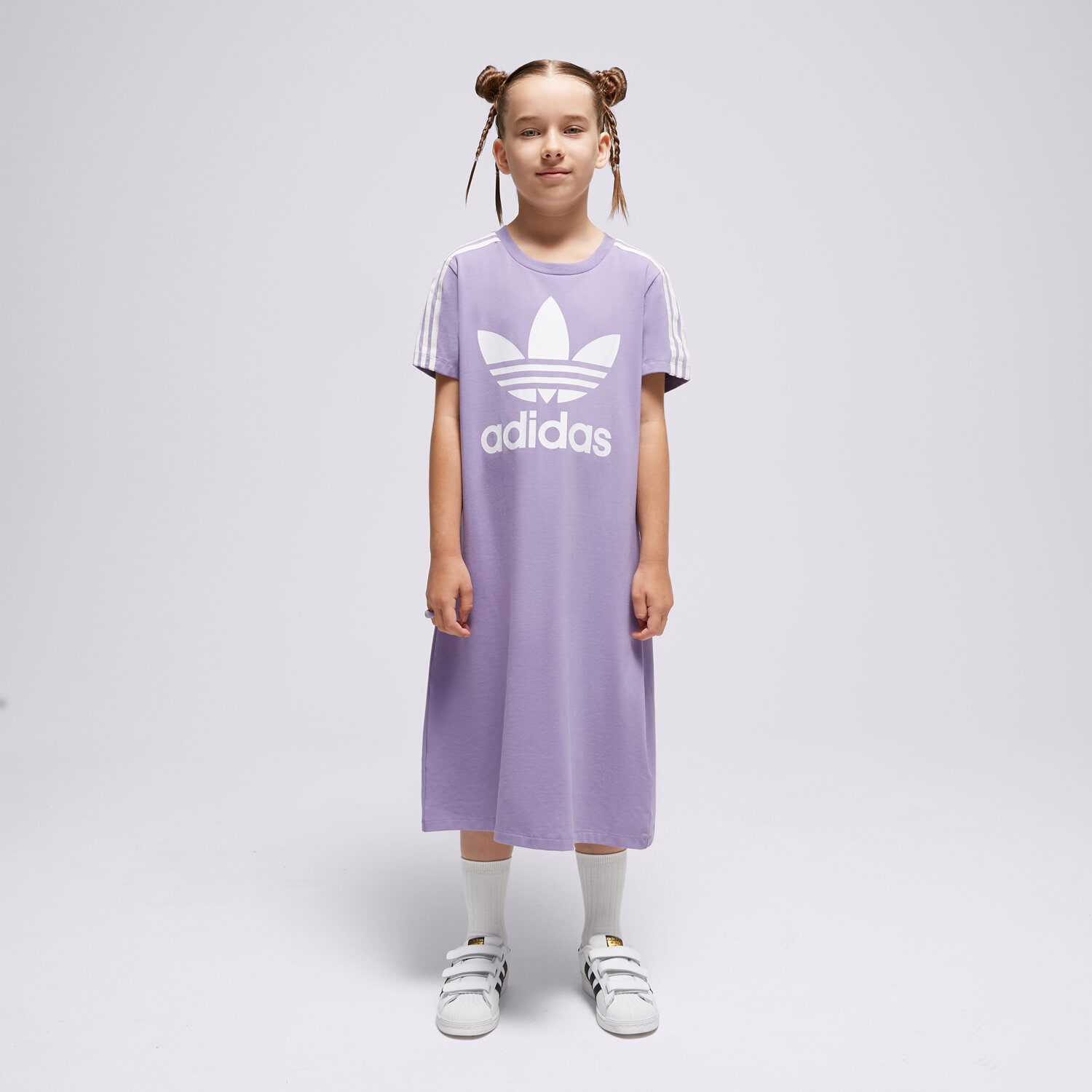 Kinder ADIDAS KLEID ADICOLOR TRAININGSANZUGS GIRL IC3112 Blau