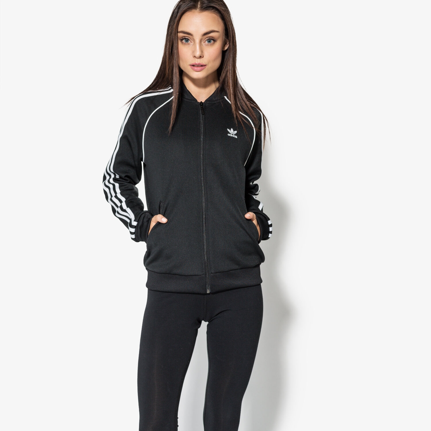 Damen ADIDAS SWEATSHIRT SST TT CE2392 Schwarz