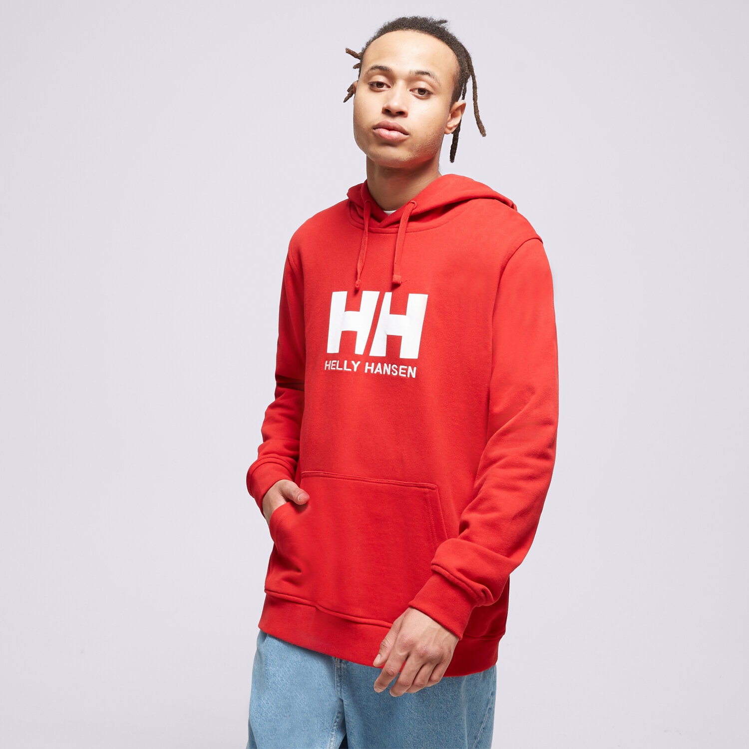 Herren HELLY HANSEN HOODIE HH LOGO 33977163 Rot