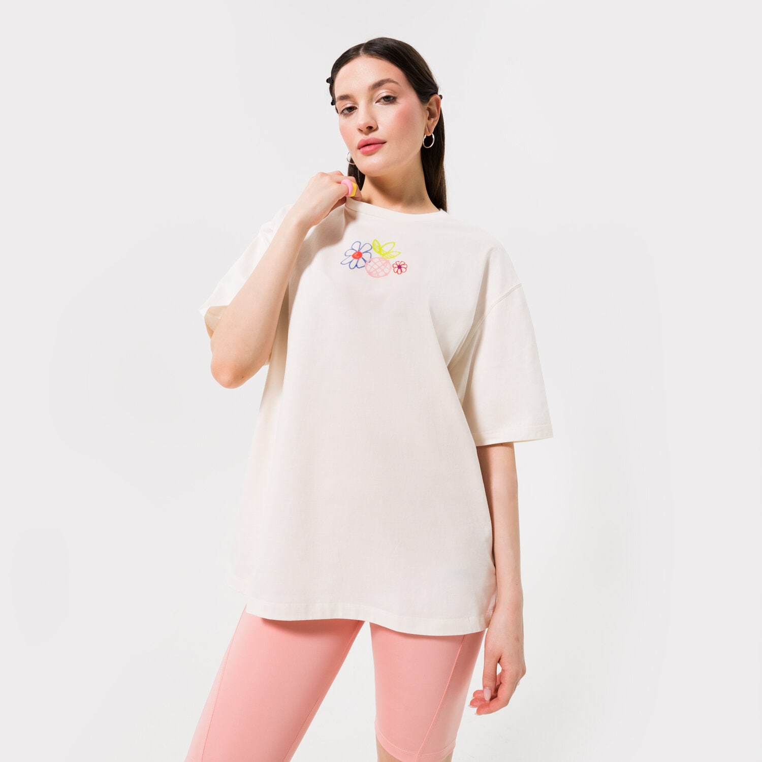 Damen T-Shirt ADIDAS T-SHIRT TEE GP3497 Beige