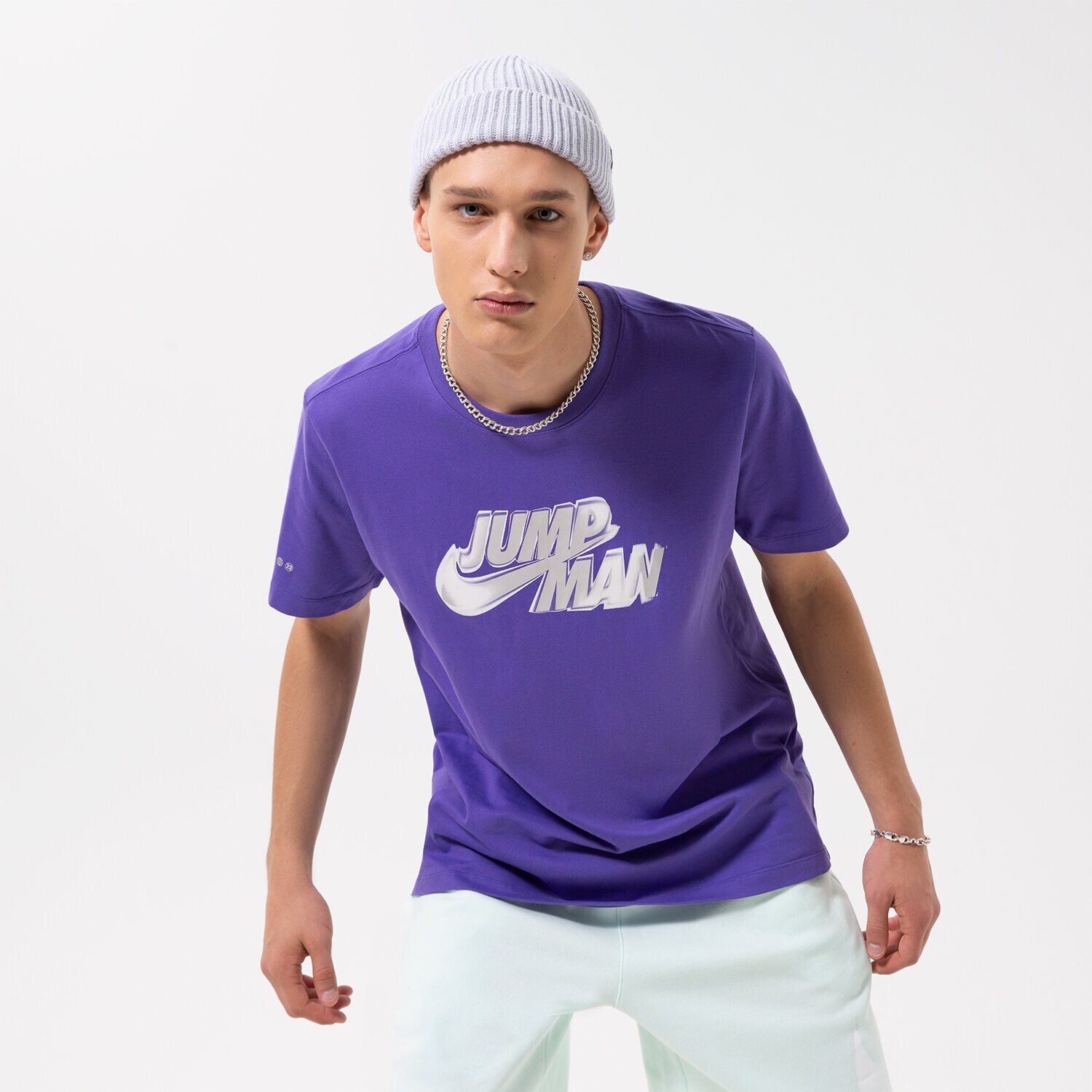 Herren JORDAN SWEATSHIRT M J JMPMN GFX SS CREW DM1448-579 Violet