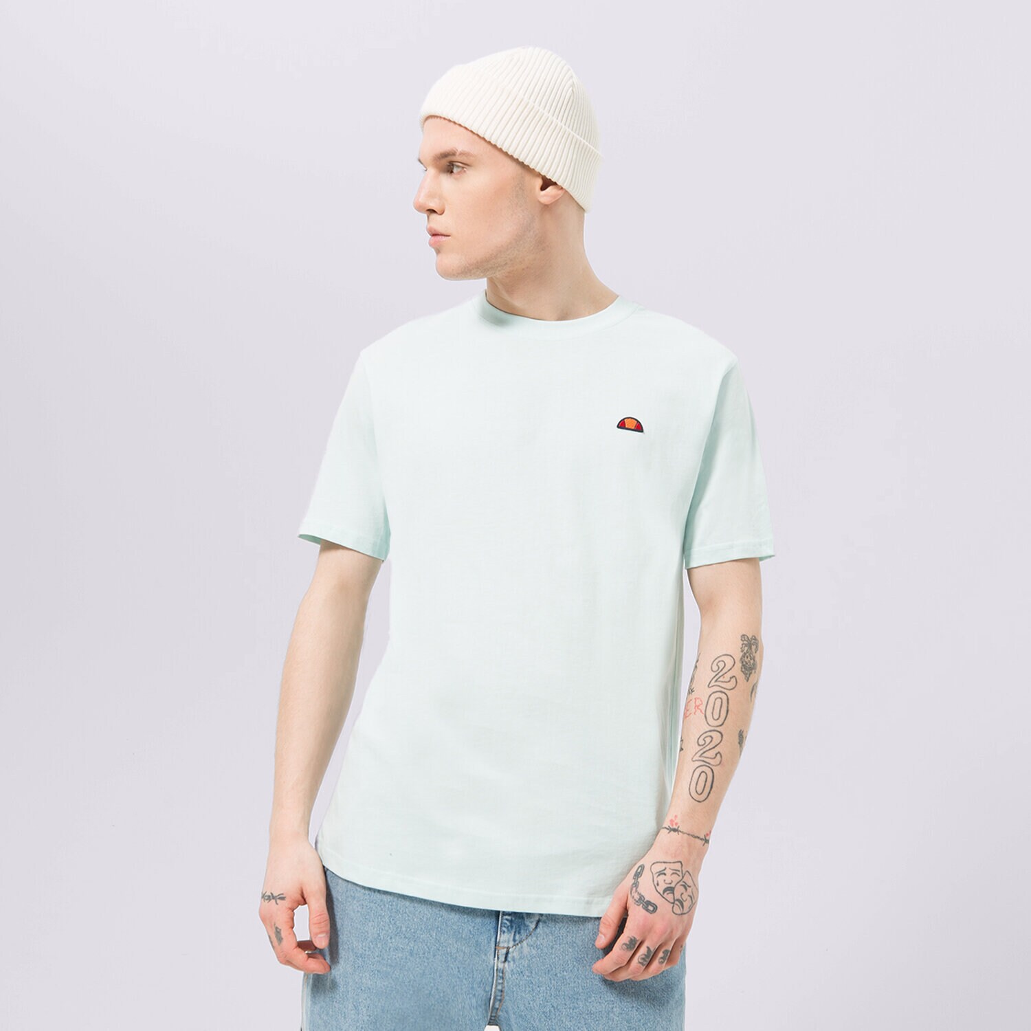 Herren T-Shirt ELLESSE T-SHIRT AZZINA LIGHT BLUE SMG19603426 Blau