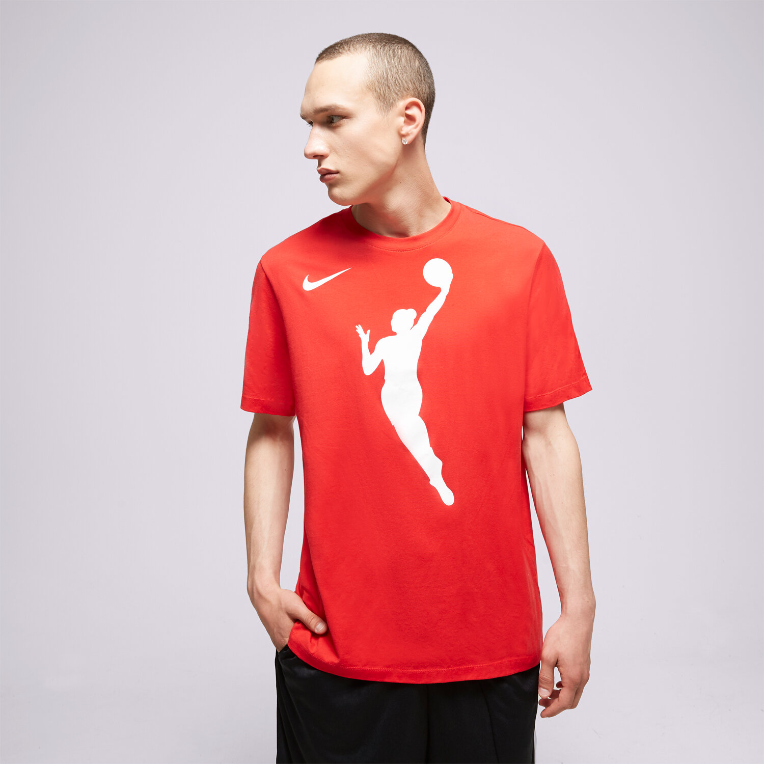 Herren T-Shirt NIKE T-SHIRT WNBA U NK T13 SS TEE NBA FB9833-657 Rot