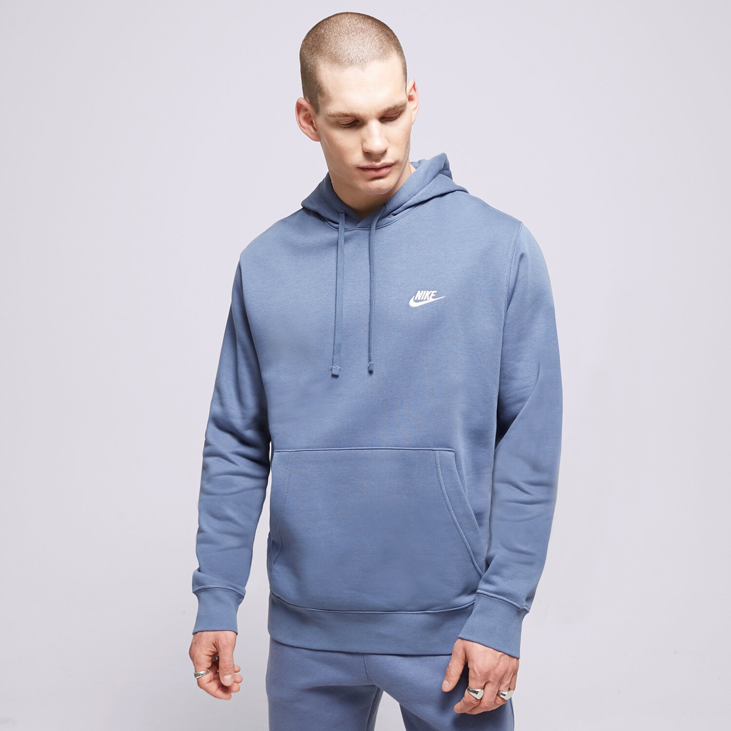 Herren NIKE HOODIE SPORTSWEAR CLUB FLEECE BV2654-491 Blau