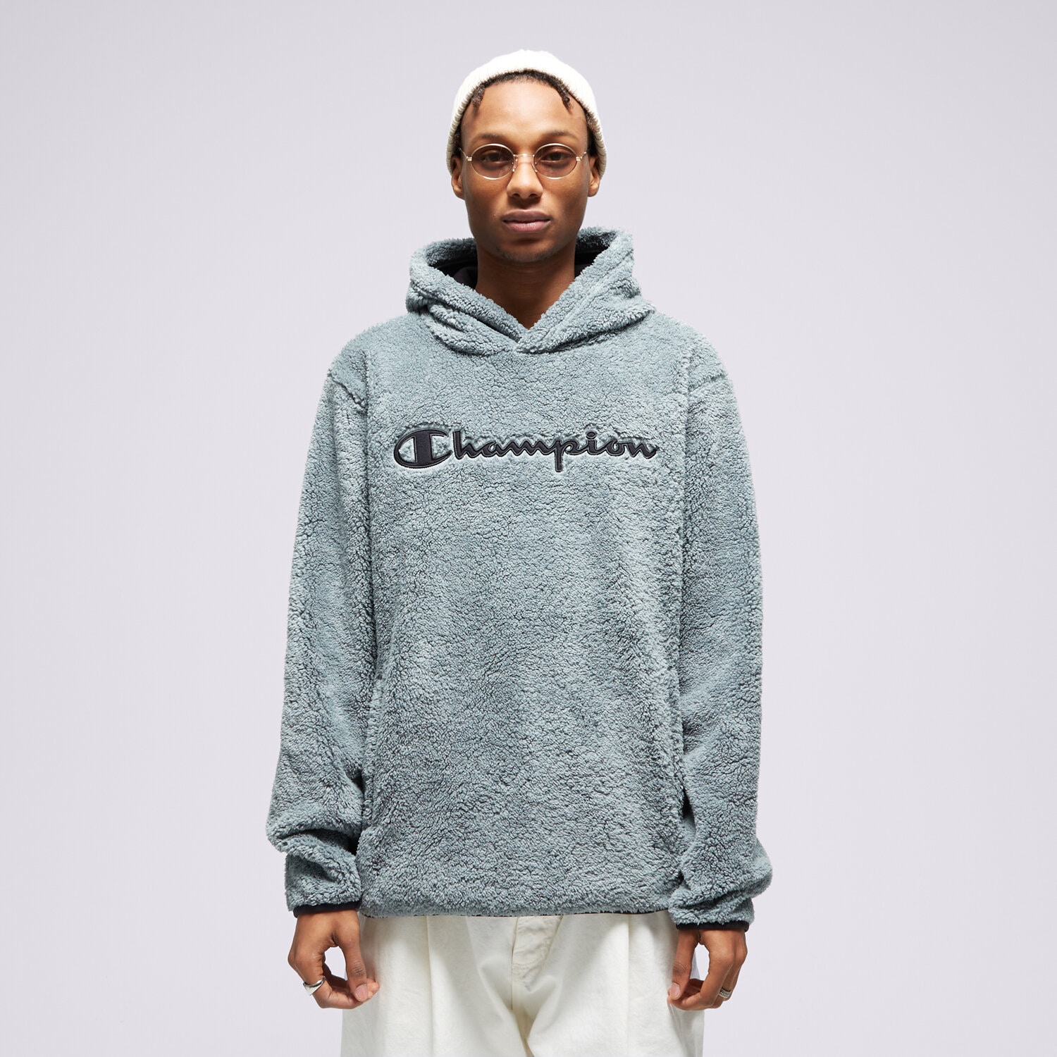 Herren CHAMPION FLEECESHIRT HOODED TOP 214973GS510 Grün