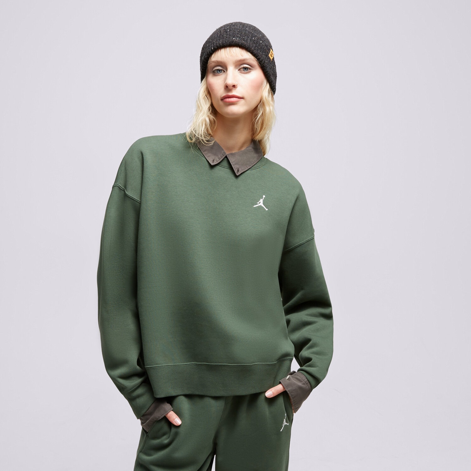 Damen JORDAN SWEATSHIRT W J BRKLN FLC 2  FN4491-337 Grün