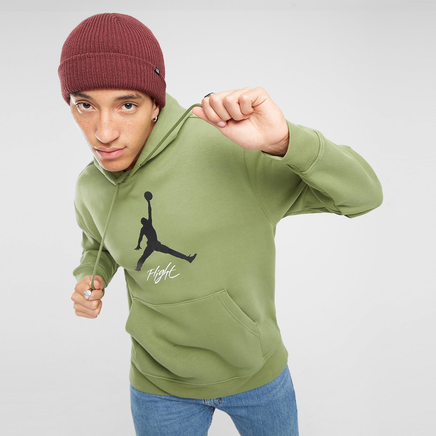 Herren JORDAN HOODIE M J ESS GFX PO HOODIE FD7545-340 Grün