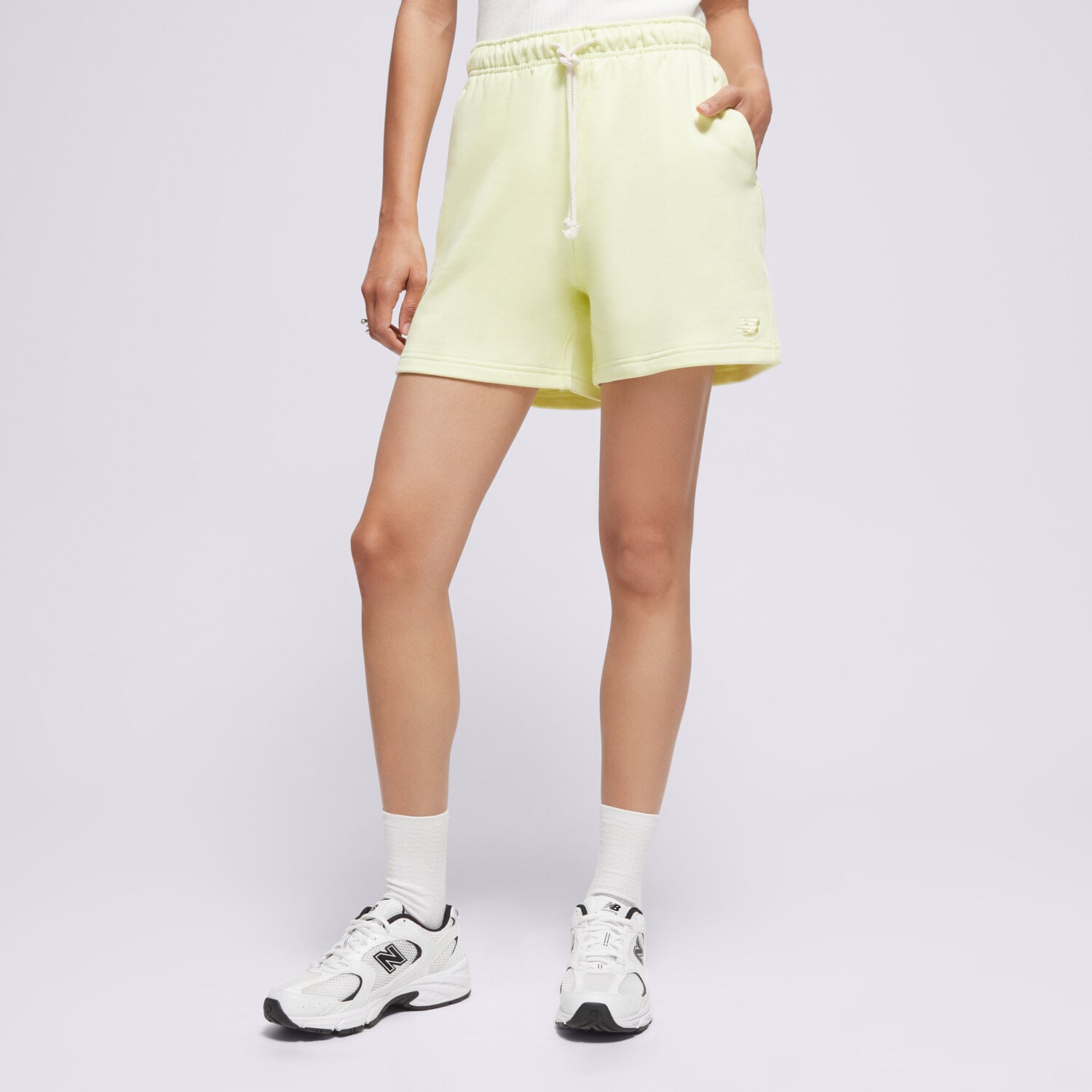 Damen Shorts NEW BALANCE SHORTS ATHLETICS FRENCH TERRY WS41508LLT Gelb