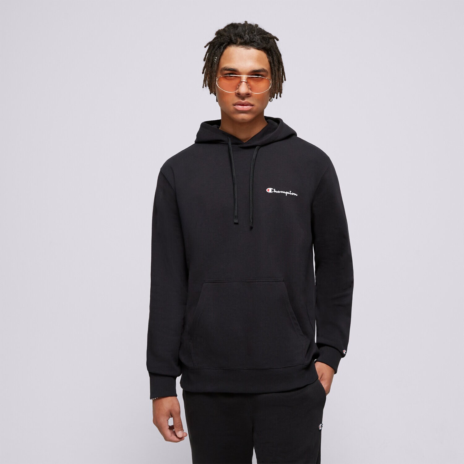 Herren CHAMPION HOODIE HOODED 219835KK001 Schwarz