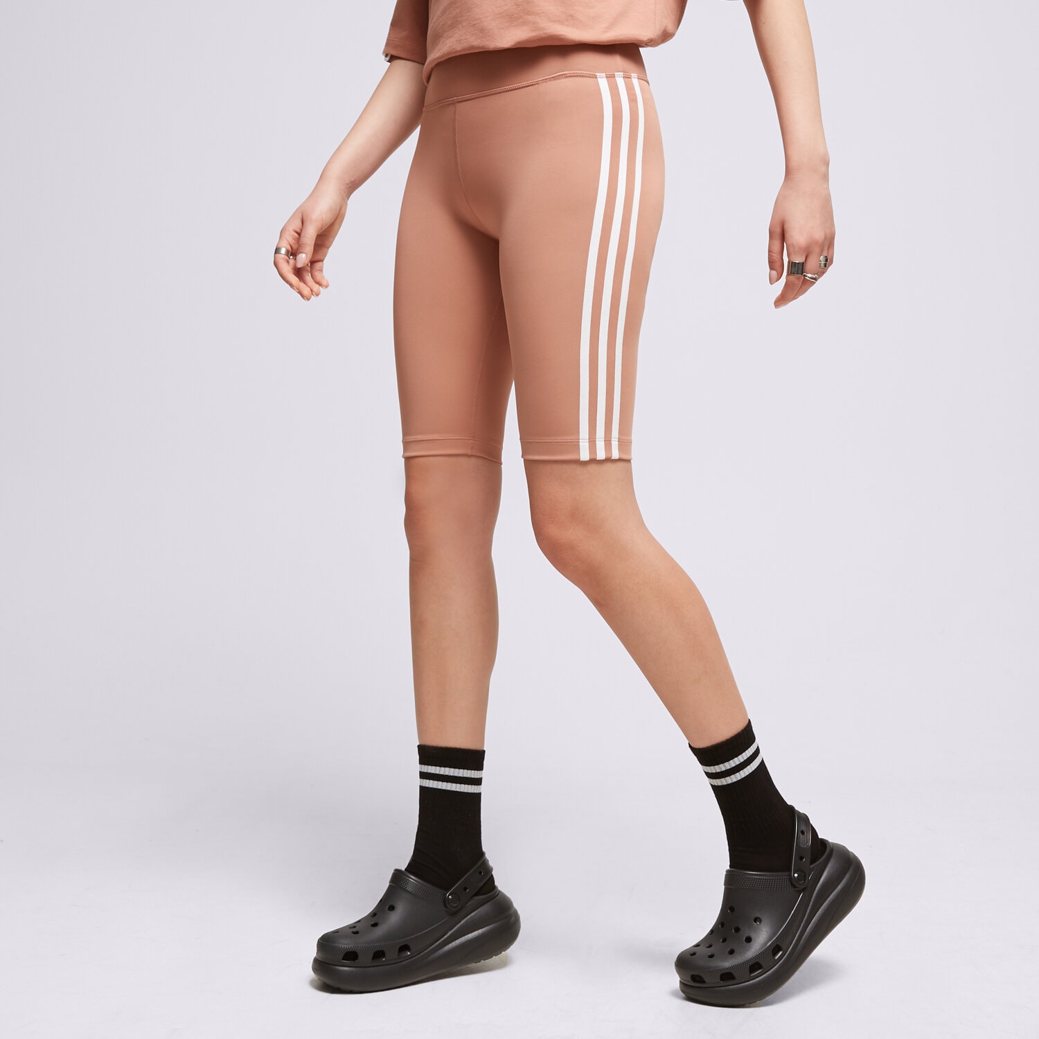 Damen Shorts ADIDAS SHORTS HW SHORT TIGHTS IB7413 Braun