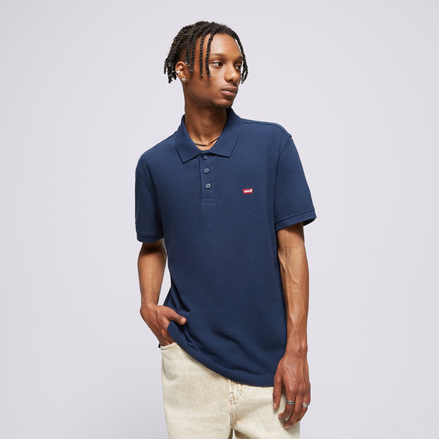 Herren Polo-Shirt LEVI'S POLO HM POLO BLUES 35883-0005 Dunkelblau
