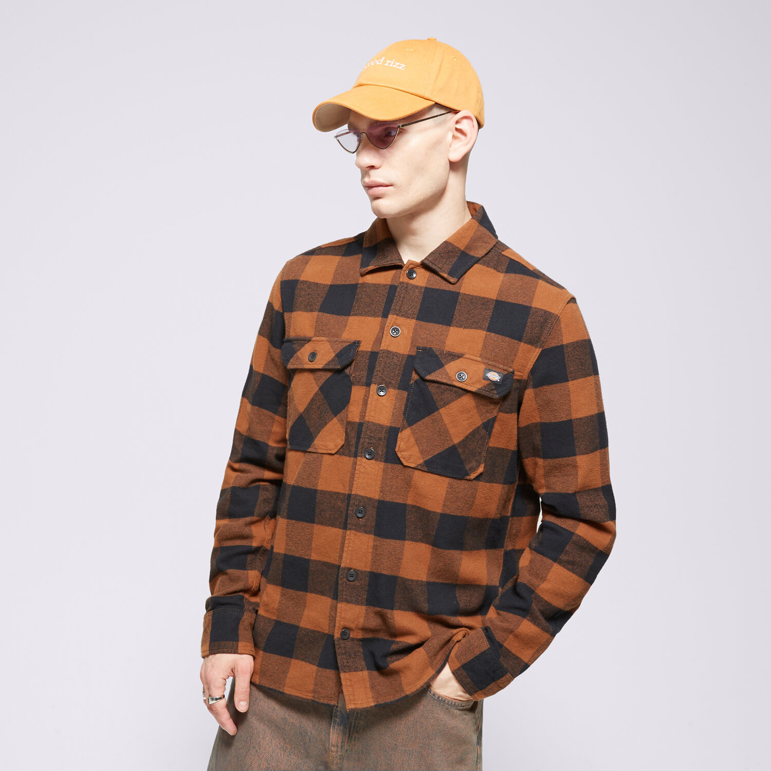 Herren Hemd DICKIES HEMD NEW SACRAMENTO SHIRT DK0A4XDZBD01 Gelb